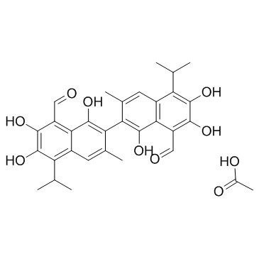 Gossypol acetic acid結(jié)構(gòu)式