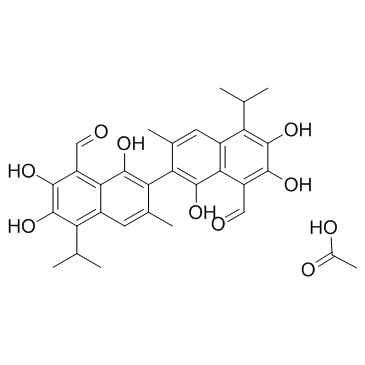 Gossypol acetic acid结构式